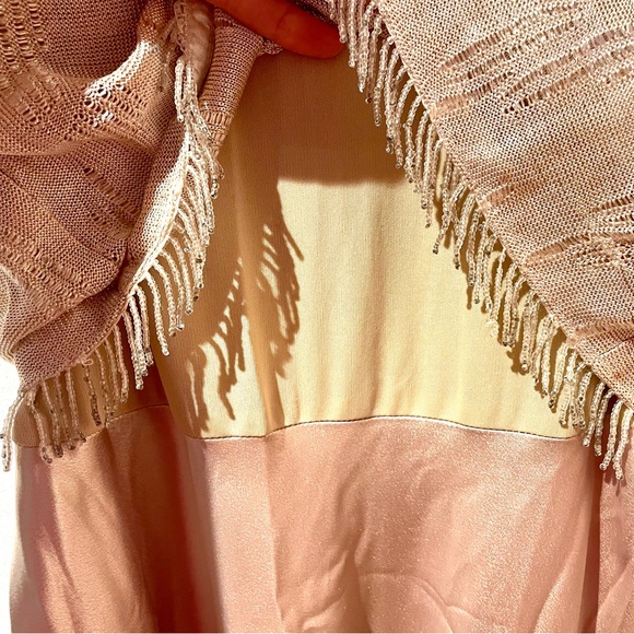 Joseph Ribkoff Cream and Gold Textured Dress - Picture 3 of 6